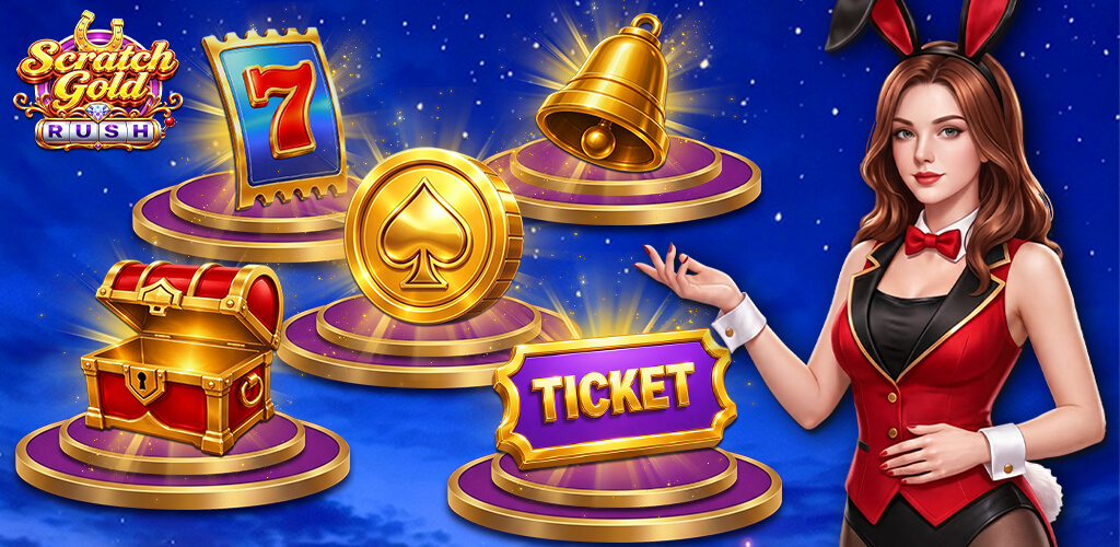 Scratch Gold Rush gameplay screen